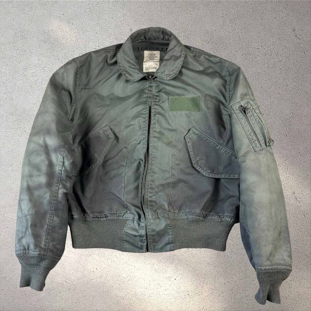 USAF Flyers Summer Jacket Mens Large CWU-36/P Flight Bomber Military Stencil VTG